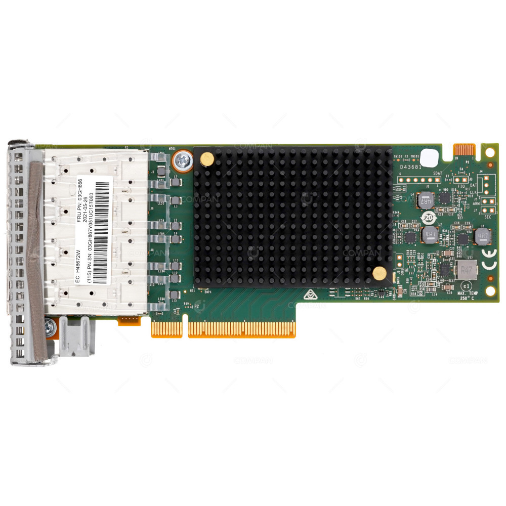 03GH866  IBM 4-PORT 16G SFP+ FC PCIE X8 NETWORK ADAPTER FOR FLASHSYSTEM 5200